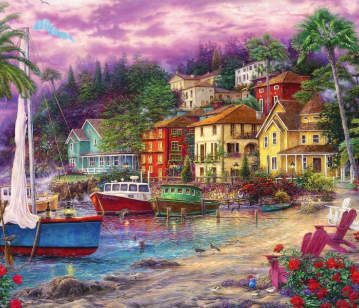 Puzzle - Grafika - Sulle rive dorate