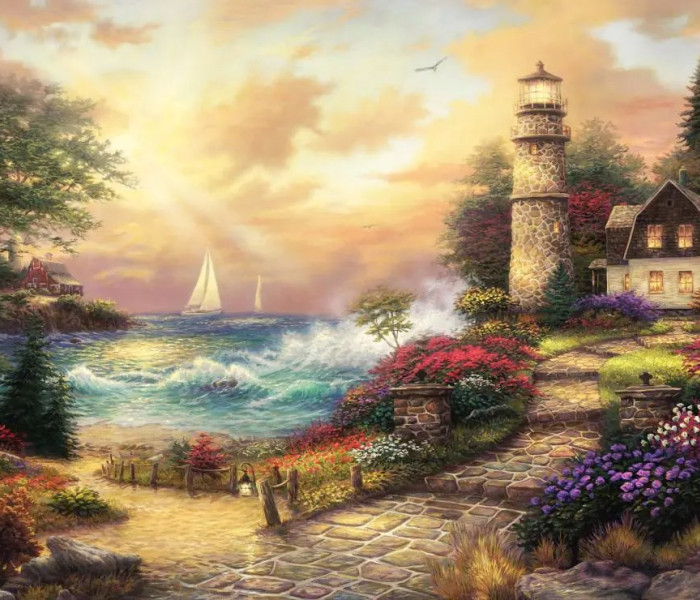 Puzzle - Grafika - Tengerparti álmok