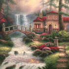 Puzzle - Grafika - Cascate sul fiume Sierra