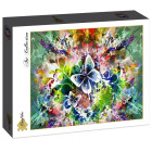 Puzzle - Grafika - Fiori e farfalle primaverili