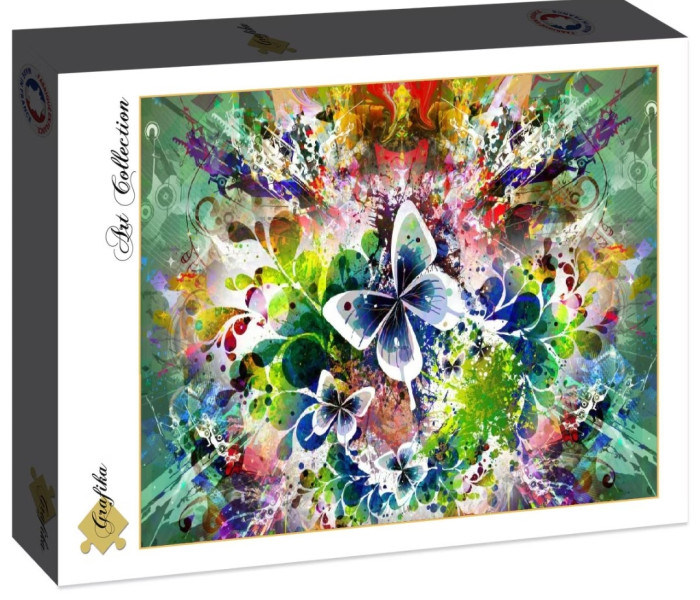 Puzzle - Grafika - Fiori e farfalle primaverili