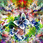 Puzzle - Grafika - Fiori e farfalle primaverili