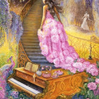 Puzzle - Grafika - Melodia in rosa