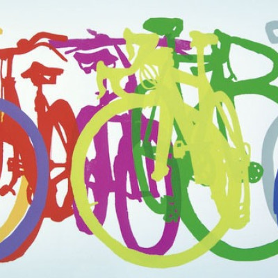 Bike Art: Serie a colori - Puzzle Panoramico