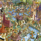 Puzzle - Heye - Città dei conigli - Triangular puzzle