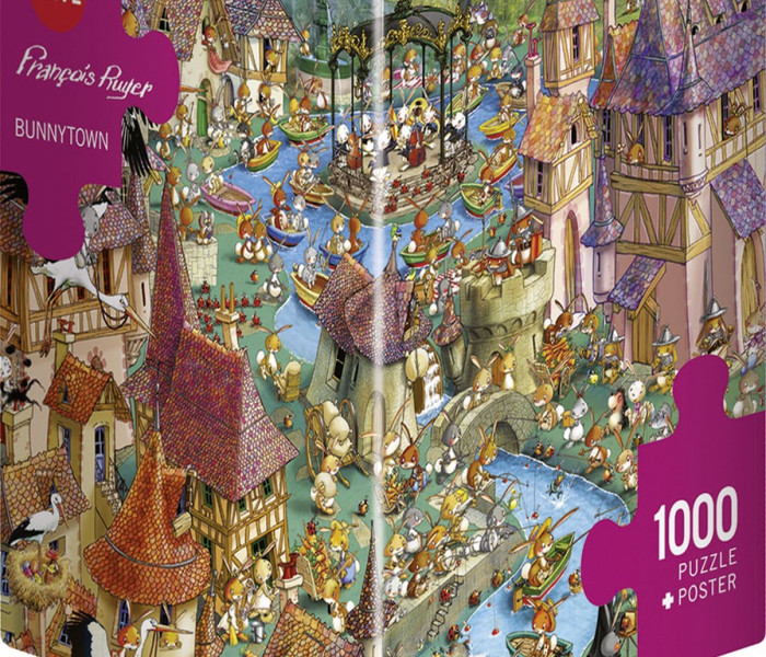 Puzzle - Heye - Città dei conigli - Triangular puzzle