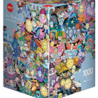 Puzzle - Heye - Maschere - Triangular Puzzle