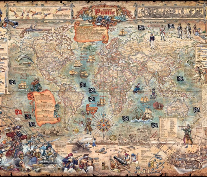 Puzzle - Heye - Mappa dei pirati