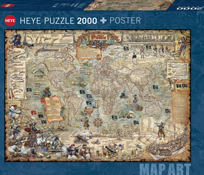 Puzzle - Heye - Mappa dei pirati