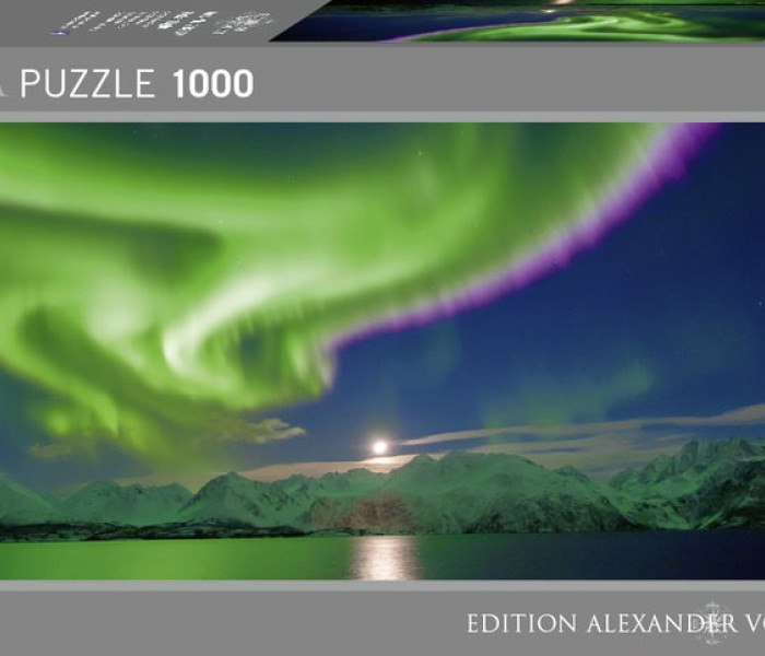 Puzzle - Heye - aurora boreale - Puzzle Panoramico