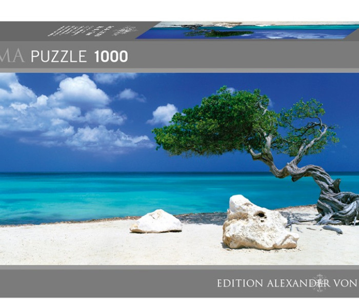 Puzzle - Heye - Albero sulla spiaggia Puzzle Panoramico