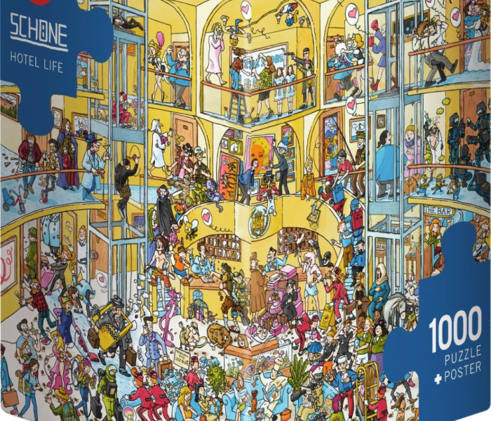 Puzzle - Heye - Vita in albergo - Triangular puzzle