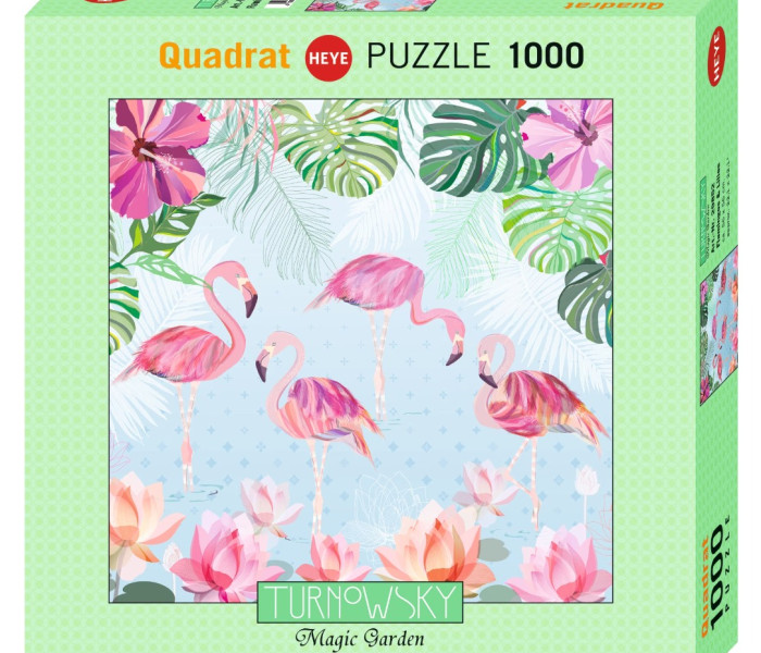 Puzzle - Heye - Fenicotteri e ninfee