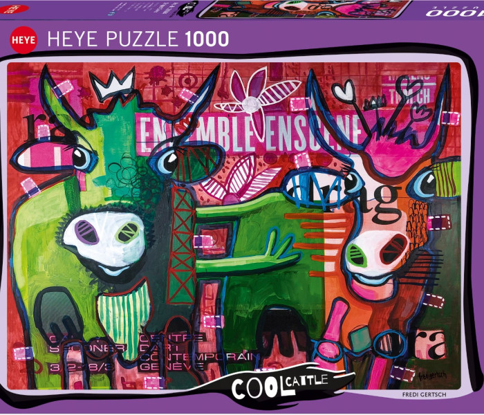 Puzzle - Heye - mucche striate