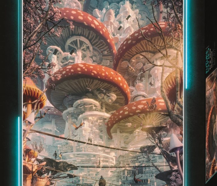 Puzzle - Heye - Paese dei funghi