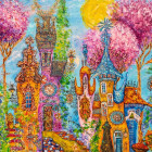 Puzzle - Heye - Alberi rosa
