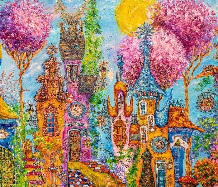 Puzzle - Heye - Alberi rosa
