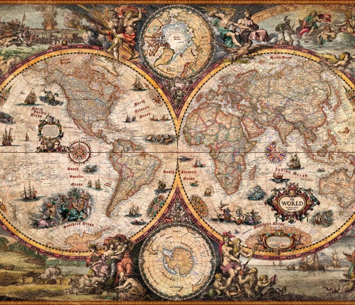 Puzzle - Heye - Mappa del vecchio mondo