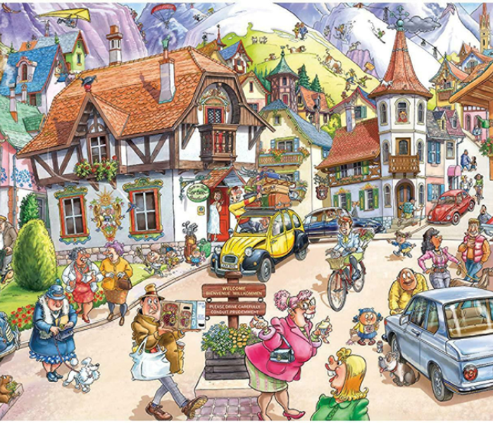 Puzzle - Jumbo - Caos di montagna - WASGIJ Puzzle