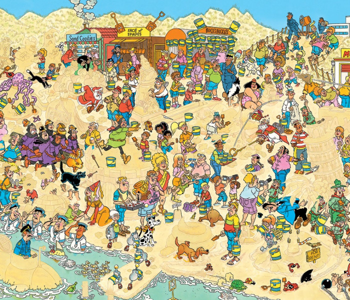 Puzzle - Jumbo - sculture di sabbia