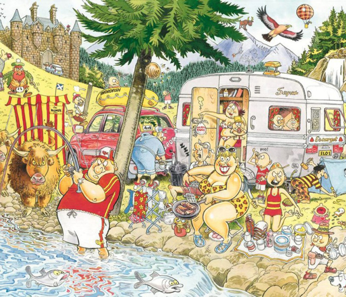 Puzzle - Jumbo - Che confusione nel campeggio! - WASGIJ Puzzle