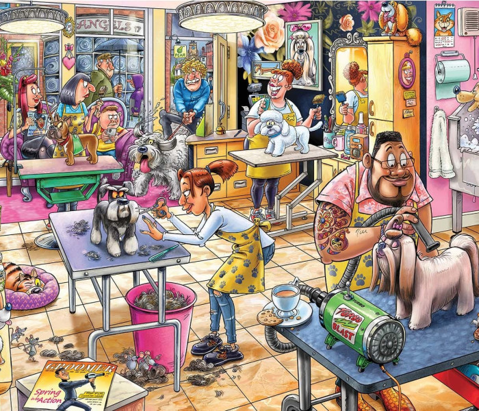 Puzzle - Jumbo - Salone per cani! - WASGIJ Puzzle