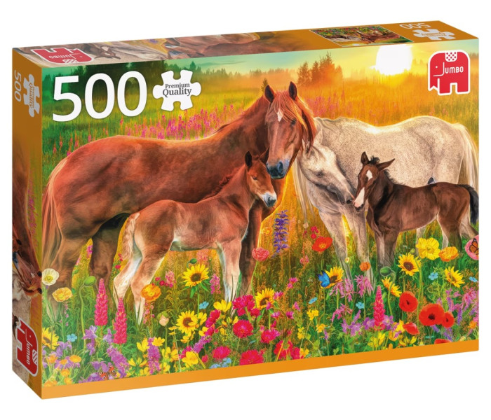 Puzzle - Jumbo - cavalli nel prato