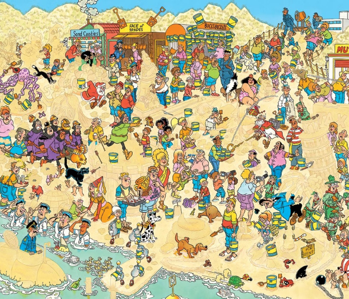 Puzzle - Jumbo - sculture di sabbia