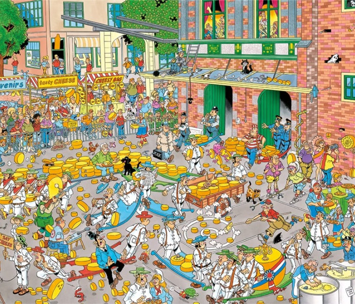 Puzzle - Jumbo - Mercato del formaggio + gara di vela