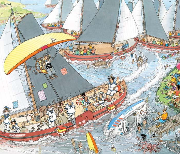 Puzzle - Jumbo - Mercato del formaggio + gara di vela