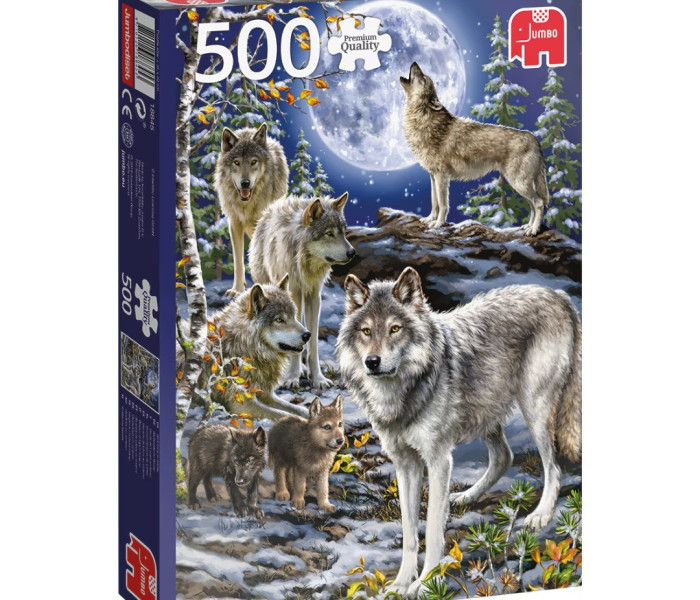 Puzzle - Jumbo - Branco di lupi in inverno