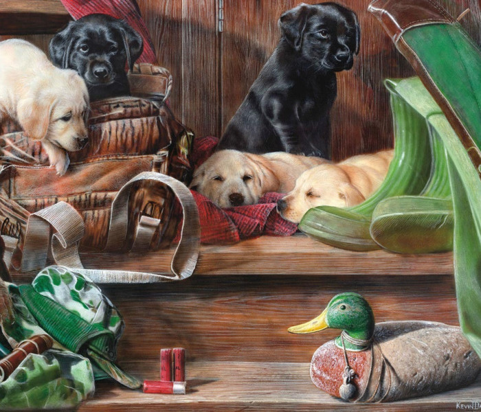 Puzzle - King - Cuccioli sulle scale