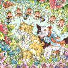 Puzzle - Ravensburger - Amicizia tra gatti