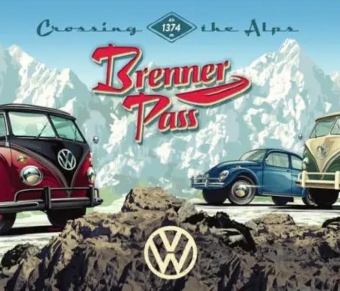 Puzzle - Ravensburger - Attraversa le Alpi con una VW! - Puzzle Panoramico