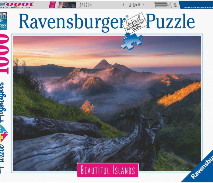 Puzzle - Ravensburger - Isole bellissime, Jáva, Bromo