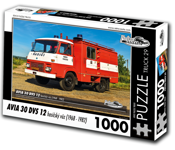 Puzzle - Retro-auta - Avia 30 DVS 12 Autopompa antincendio (1968-1982)