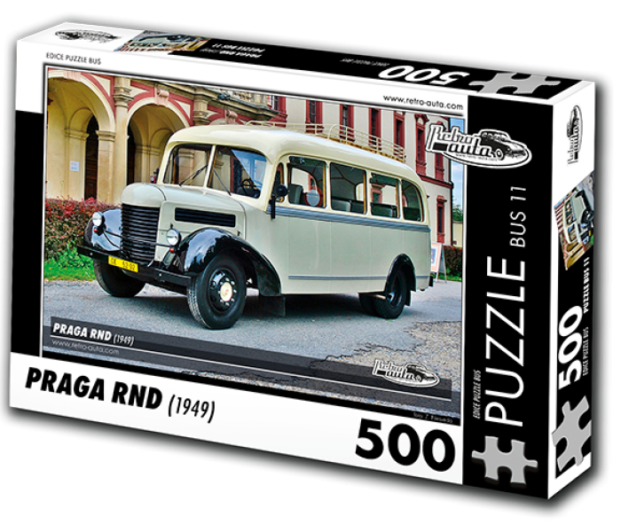 Puzzle - Retro-auta - Autobus Praga RND (1949)