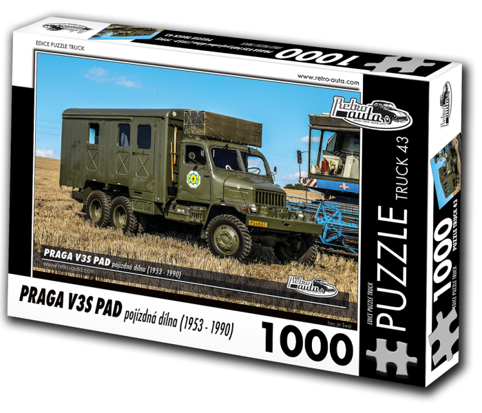 Puzzle - Retro-auta - Praga V3S PAD (1953-1990)