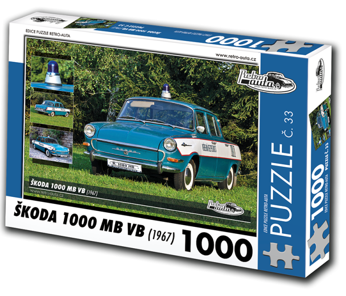Puzzle - Retro-auta - Skoda 1000 MB VB (1967)