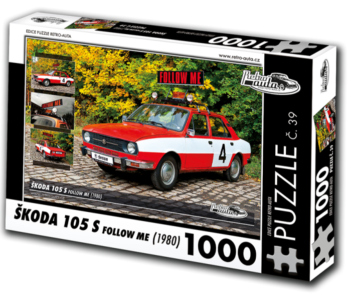Puzzle - Retro-auta - Skoda 105 S Follow me