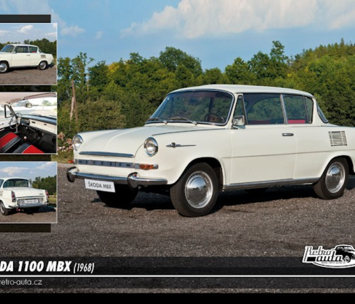 Puzzle - Retro-auta - Skoda 1100 MBX (1968)