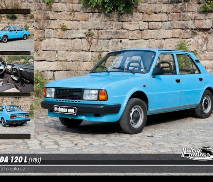 Puzzle - Retro-auta - Skoda 120L (1985)