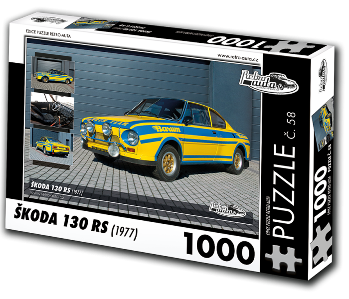 Puzzle - Retro-auta - Skoda 130 RA (1977)