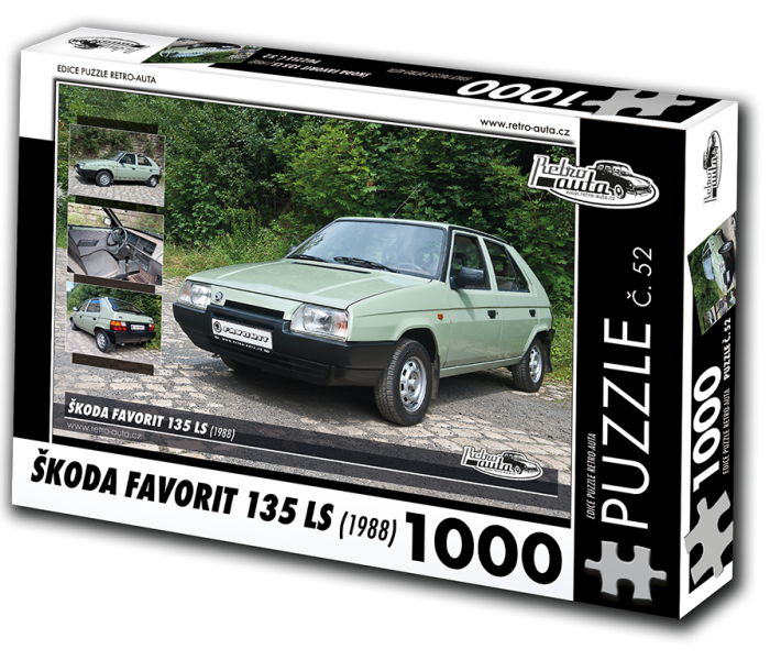 Puzzle - Retro-auta - Skoda Favorit 135 LS (1988)