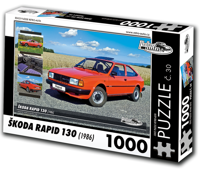 Puzzle - Retro-auta - Skoda Rapid 130 (1986)