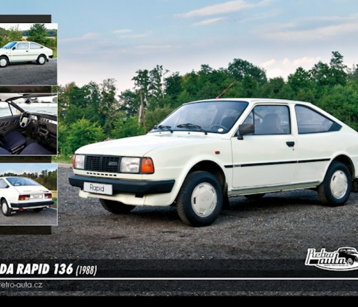 Puzzle - Retro-auta - Skoda Rapid 136 (1988)