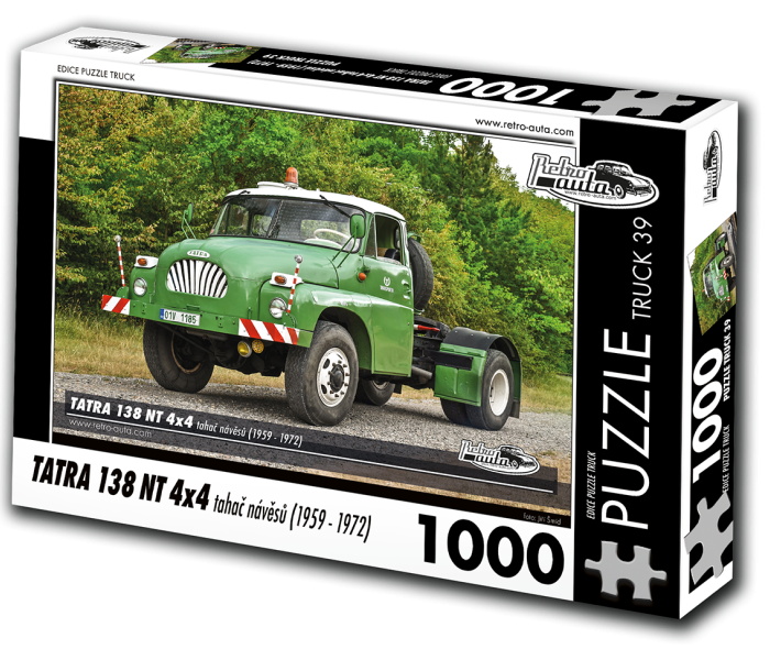 Puzzle - Retro-auta - Tatra 138 NT 4x4 Trattore per semirimorchio (1959-1972)