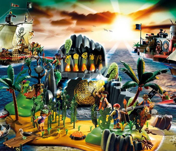 Puzzle - Schmidt - Isola dei pirati + figurina