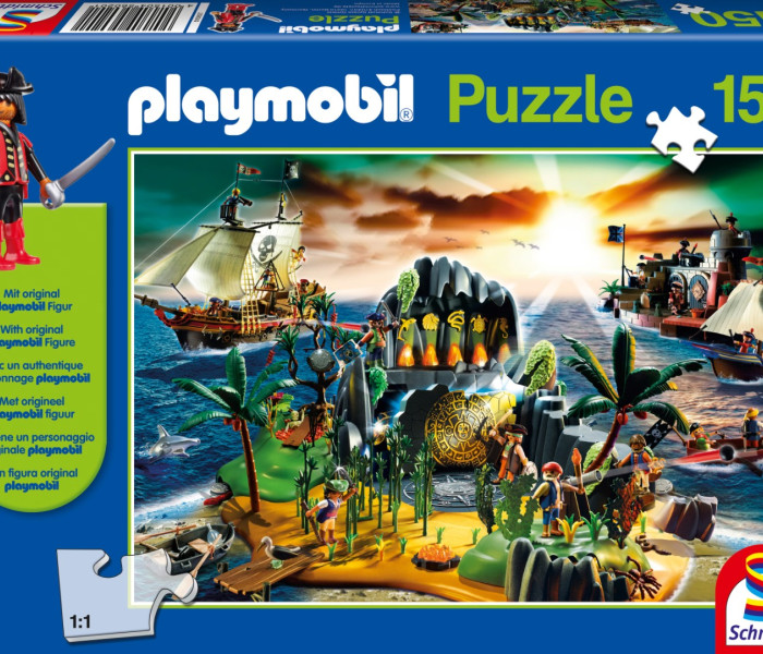 Puzzle - Schmidt - Isola dei pirati + figurina