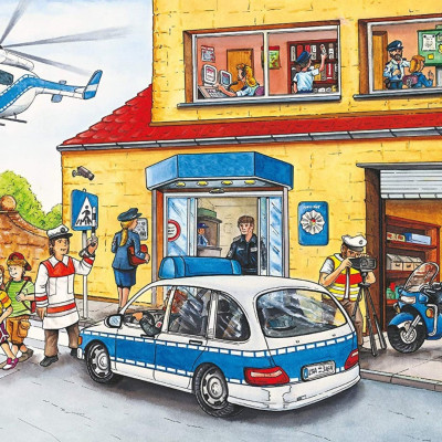 Elicottero della polizia + modello di elicottero